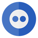 Circle, media, flickr, Social SteelBlue icon