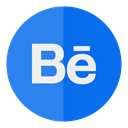 Circle, media, Social, Behance DodgerBlue icon