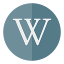 Circle, wikipedia, media SlateGray icon