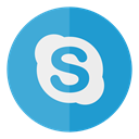 media, Circle, Social, Skype MediumTurquoise icon