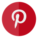 Social, media, Circle, pinterest Firebrick icon