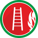 Ladder, Stairs, Burn, Flame, fire Crimson icon