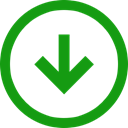 Trend, Down, Arrow, positive, Direction ForestGreen icon