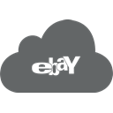 store, online, sell, Cloud, Ebay, shopping, buy DimGray icon