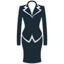 woman, Clothes, Business, Suit, fabric, clothing DarkSlateGray icon