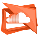 Soundcloud, Cloud, sound, Social, music Chocolate icon