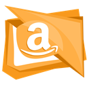 Amazon, storage, Services, Copy, networking SandyBrown icon