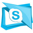 Chat, Skype, Call, talk, Social LightSkyBlue icon