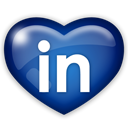 Linkedin, Social, media MidnightBlue icon
