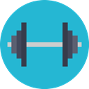 fitness, exercise, gym, gymnasium LightSeaGreen icon