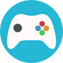 Control, play, gamepad, Game, controller LightSeaGreen icon