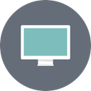 Device, monitor, Desktop, Display, Multimedia, pc screen, screen DimGray icon