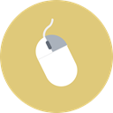 Click, Mouse, tool, Device, input, Computer, hardware BurlyWood icon