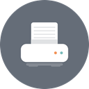 paper, printer, printing, hardware, Color, Print DimGray icon