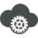 customize, Gear, Cloud, Cog, Control, preferences, Options DarkSlateGray icon