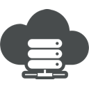Disk, Hdd, network, Cloud computing, Cloud, Hard DarkSlateGray icon