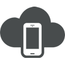 Mobile, Device, Cloud computing, Cloud, smartphone, Android, phone DarkSlateGray icon