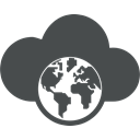globe, Cloud, planet, global, Communication, earth, globe map DarkSlateGray icon