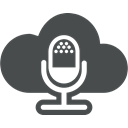 entertainment, Multimedia, Cloud computing, interview, Cloud, Microphone, mic DarkSlateGray icon