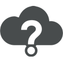 Cloud computing, help, question, mark, Cloud, support DarkSlateGray icon