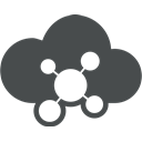 Communication, Community, Cloud computing, Connection, sign, network, Cloud DarkSlateGray icon