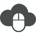 Click, Mouse, electronics, Cloud, Computer, Device, Cloud computing DarkSlateGray icon