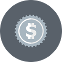 Cash, coin, Money, Currency, Dollar DimGray icon