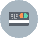 Cash, credit, banking, mastercard, payment, card, Billing Silver icon