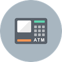 Finance, Cash, finantix, Bank, machine, Atm, Money Silver icon