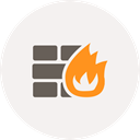 safety, wall, fire, security, Firewall, online protection WhiteSmoke icon