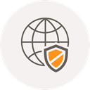 safety, security, world, shield, internet, Browser, globe WhiteSmoke icon