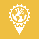world, Pointer, earth, globe, settings, Map, Gear SandyBrown icon