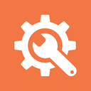 preferences, tools, Gear, Options, settings, Wrench Coral icon