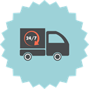 vehicle, logistics, truck, Shipping, transport, Delivery, transportation LightBlue icon