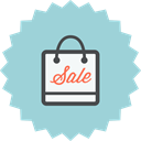 Bag, marketing, ecommerce, sale, shopping, online shopping LightBlue icon
