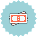 payment, Bills, Dollar, shopping, Cash, exchange, Money LightBlue icon