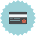 ecommerce, sale, credit, card, bank card, Money, payment methode LightBlue icon