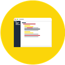 document, Data, editor, File, Text Gold icon