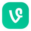 entertainment, video, Logo, Social, Vine LightSeaGreen icon