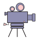 video, Camera, Movies, Cam, camcorder Black icon
