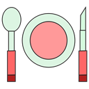 Restaurant, Cooking, Eat, meal, food, dinner Black icon