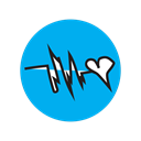 Cardio, doctor, ekg, music, Heart, heartbeat, love DeepSkyBlue icon