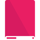 White, pink, drive Crimson icon