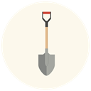 Gear, repair, shovel, equipment, work, tool, dig SeaShell icon