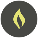 fire, hot, light, Flame, Burn, Heat, campfire DarkSlateGray icon