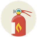 Flame, Safe, Fire extinguisher, Extinguisher, fire, safety, Protection Beige icon