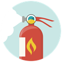fire foam, Flame, Extinguisher, fire, Fire extinguisher, fire extinguishing, safety Gainsboro icon