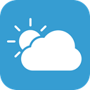 partlycloudy, partly, Cloudy, weather SteelBlue icon