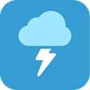 thunder, Storm, weather SteelBlue icon