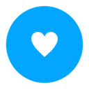 Like, Favorite, valentine, save, Heart, star, love DeepSkyBlue icon